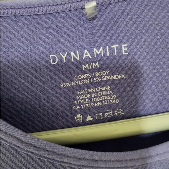 Dynamite Blue Crop Top - Picture 3 of 3